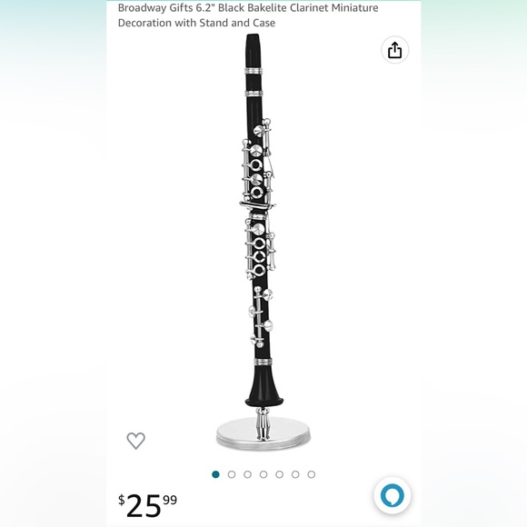 Miniature Clarinet Figurine - Picture 2 of 4
